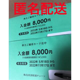 ニシマツヤ(西松屋)の西松屋　株主優待カード　16000円分(ショッピング)