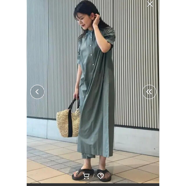 B:MING LIFE STORE by BEAMS(ビーミング ライフストア バイ ビームス)の🔴B:MING by BEAMS / 2WAY シャーリングワンピース  レディースのワンピース(ロングワンピース/マキシワンピース)の商品写真