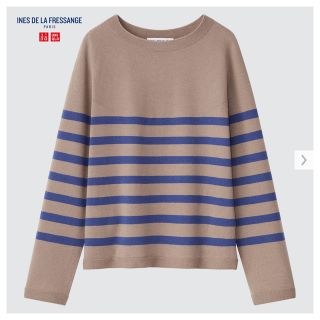 ユニクロ(UNIQLO)の【ボブ様専用】【中古】3Dエクストラファインメリノボーダーセーター(ニット/セーター)