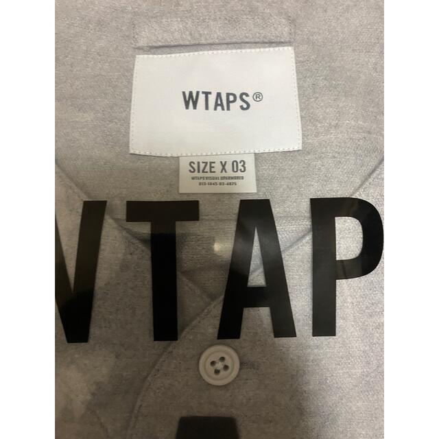 W)taps(ダブルタップス)のWTAPS LEAGUE ベースボールシャツ　Lサイズ　グレー　ダブルタップス メンズのトップス(シャツ)の商品写真