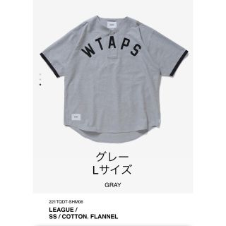 W)taps - WTAPS LEAGUE ベースボールシャツ Lサイズ グレー ダブル