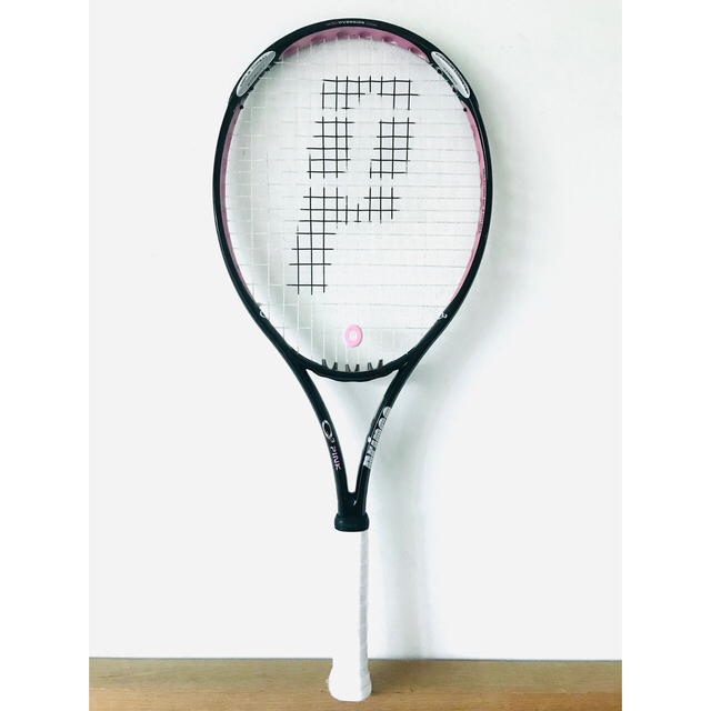 【美品】プリンス『O3 ハイブリッド ピンク』テニスラケット／G1／女性／ピンクシャラポワ
