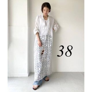 プラージュ(Plage)の新品タグ付き⭐︎ plage R'IAM レースマキシワンピース　ホワイト　38(ロングワンピース/マキシワンピース)