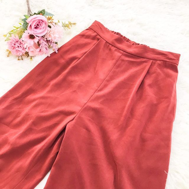 新品・未使用☆ROSSO プリーツセットアップオールインワン レッド