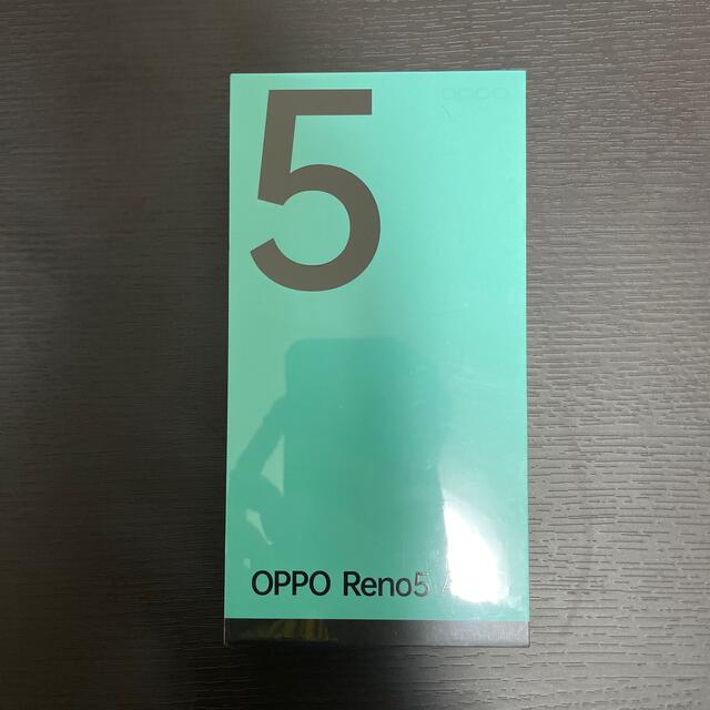【新品】OPPO RENO5 A SIMフリー スマートフォン アイスブルー