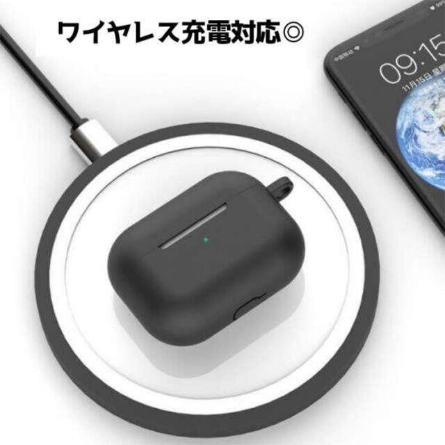 AirPodsPro 黒 ケース シリコン 保護ケース アップル エアポッズ スマホ/家電/カメラのオーディオ機器(その他)の商品写真