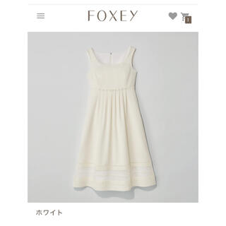フォクシー(FOXEY)のフォクシー42151 "NOUVEAU DRESS" FOXEY 現行品2022(ひざ丈ワンピース)