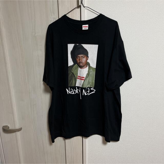 supreme nas tee XL black