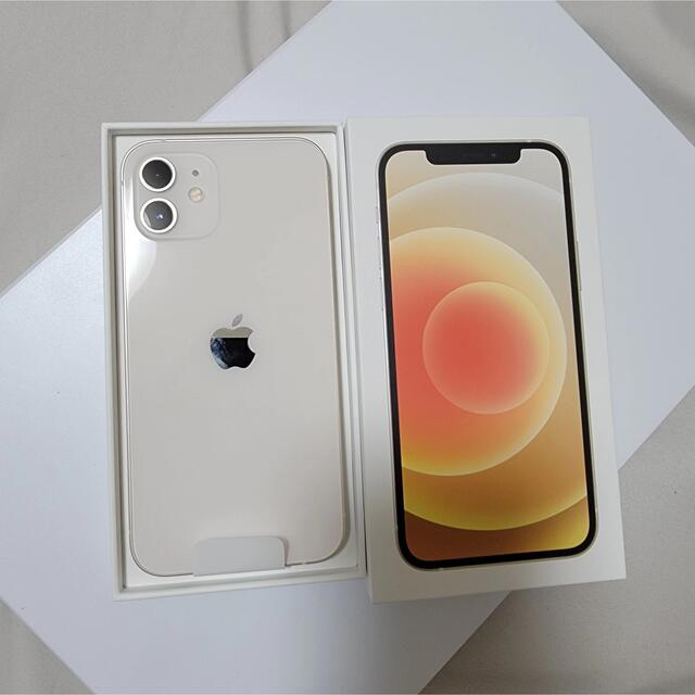 iPhone 12 ホワイト 64 GB SIMフリー 本体- iPhone 12 ホワイト 64 GB SIMフリー 本体-