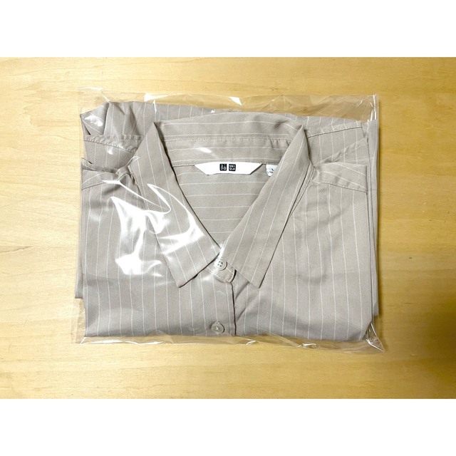 UNIQLO(ユニクロ)の【中古】レーヨンストライプブラウス【UNIQLO】 レディースのトップス(シャツ/ブラウス(長袖/七分))の商品写真