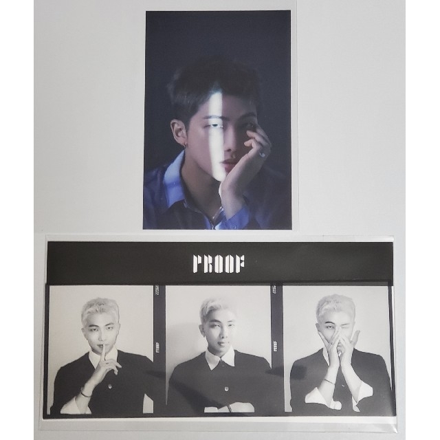 防弾少年団(BTS)(ボウダンショウネンダン)のBTS RM Proof ナムジュン Weverse ユニバ 3カット フォト エンタメ/ホビーのCD(K-POP/アジア)の商品写真