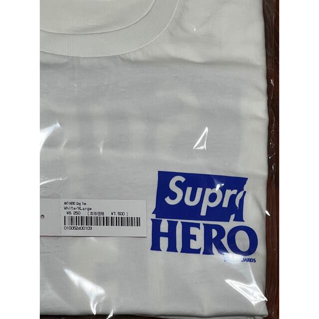 Supreme(シュプリーム)のSupreme ANTIHERO Dog Tee White XL   メンズのトップス(Tシャツ/カットソー(半袖/袖なし))の商品写真