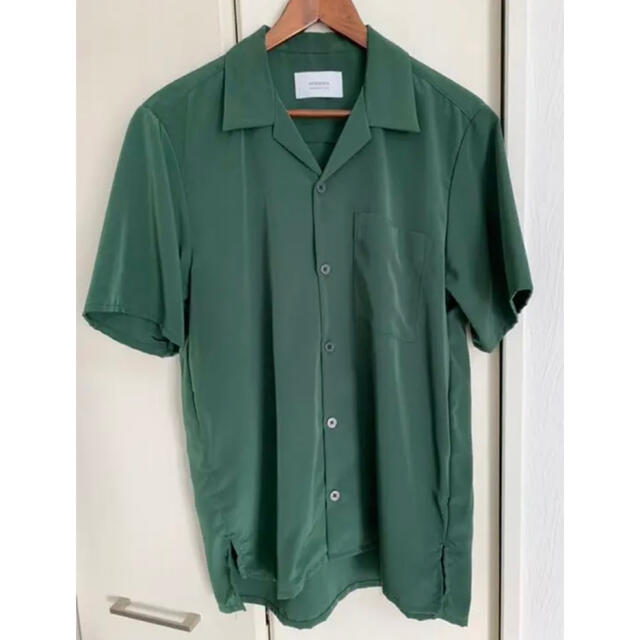 STUDIOUS(ステュディオス)のSTUDIOUS オープンカラーシャツ グリーン メンズのトップス(シャツ)の商品写真