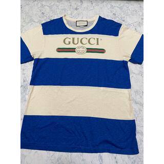 グッチ(Gucci)のGUCCI ロゴ ボーダー Tシャツ  604176(Tシャツ/カットソー(半袖/袖なし))