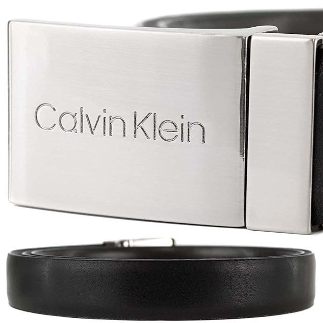 Calvin Klein(カルバンクライン)のCalvin Klein ビッグロゴ リバーシブルベルト&2バックルセット メンズのファッション小物(ベルト)の商品写真