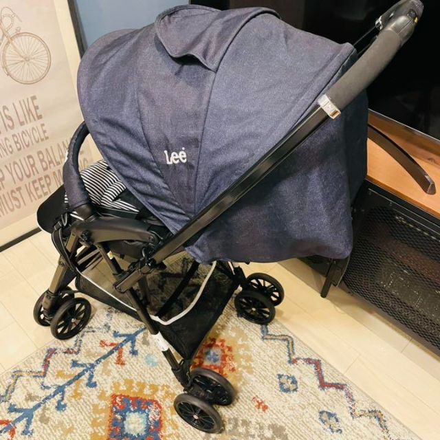 【希少美品】LEE ライトクルーズ デニムネイビー ベビーカー