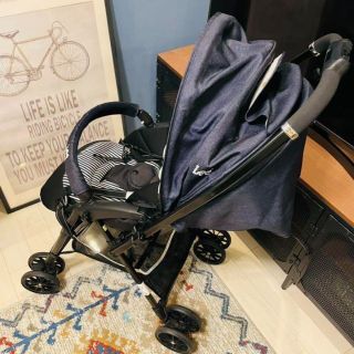 希少美品】LEE ライトクルーズ デニムネイビー ベビーカーの通販 by