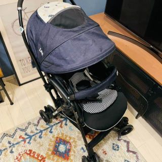 希少美品】LEE ライトクルーズ デニムネイビー ベビーカーの通販 by