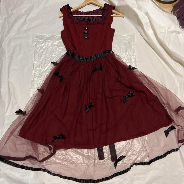 フローラル 本日お支払い限定値下げ⭐︎タグ付⭐︎トリプルリボンJSK