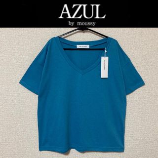 アズールバイマウジー(AZUL by moussy)の新品タグ付き☆アズールバイマウジーオーバーサイズＴシャツSアメリカンホリック(Tシャツ(半袖/袖なし))