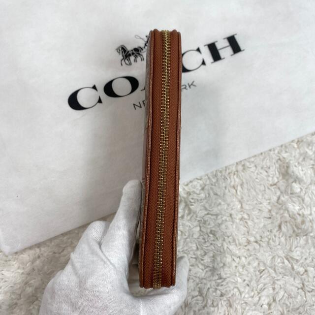 COACH(コーチ)の✨極美品✨COACH コーチ 長財布　ラウンドファスナー　シグネチャー　PVC レディースのファッション小物(財布)の商品写真