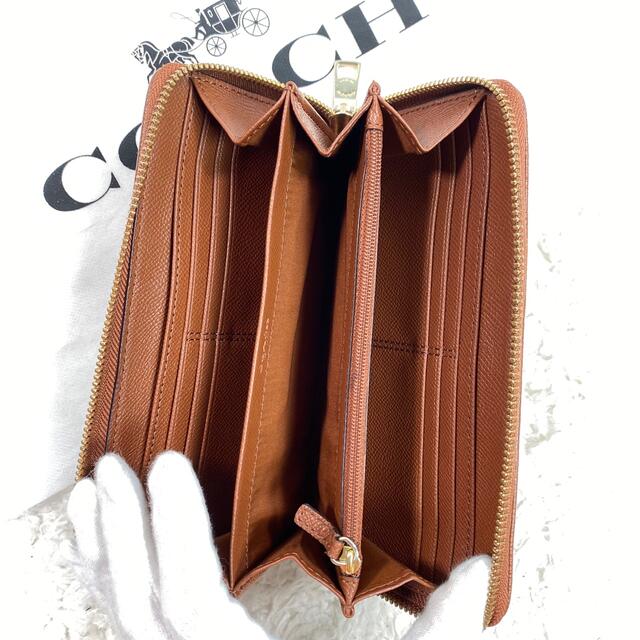 COACH(コーチ)の✨極美品✨COACH コーチ 長財布　ラウンドファスナー　シグネチャー　PVC レディースのファッション小物(財布)の商品写真