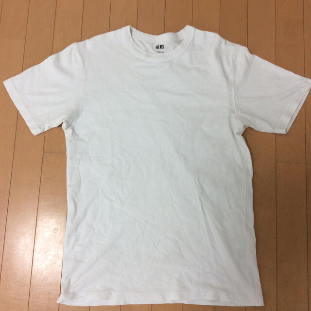 UNIQLO(ユニクロ)のメンズTシャツ ホワイト ユニクロ Lサイズ メンズのトップス(Tシャツ/カットソー(半袖/袖なし))の商品写真