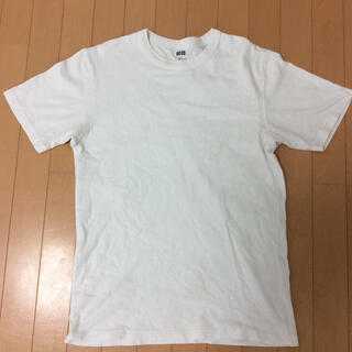 ユニクロ(UNIQLO)のメンズTシャツ ホワイト ユニクロ Lサイズ(Tシャツ/カットソー(半袖/袖なし))