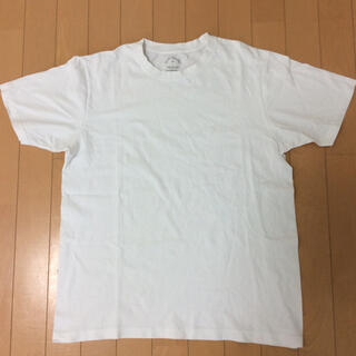ジーユー(GU)のメンズTシャツ ホワイトLサイズGU(Tシャツ/カットソー(半袖/袖なし))