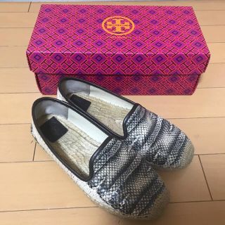 トリーバーチ(Tory Burch)のTory Burch トリーバーチ パイソン柄型押し エスパドリーユ スリッポン(スリッポン/モカシン)