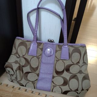 コーチ(COACH)のCOACH がま口トートバッグ(トートバッグ)