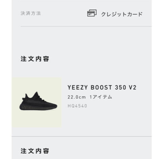 新品未使用　yeezy boost 350 V2 onyx イージーブースト　黒 1