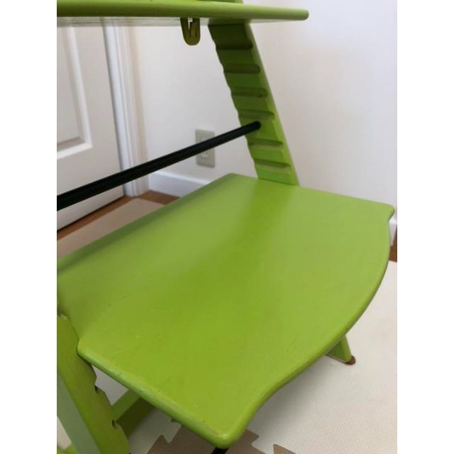 ☆STOKKE・No.4☆ グリーン　ベビーセット付き キッズ/ベビー/マタニティの寝具/家具(その他)の商品写真