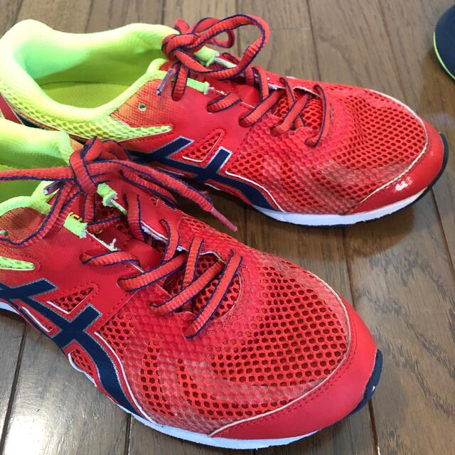 asics(アシックス)のasics レーザービーム　24.0 24.5 25.0 スニーカー　3点セット キッズ/ベビー/マタニティのキッズ靴/シューズ(15cm~)(スニーカー)の商品写真