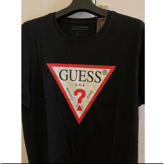 ゲス(GUESS)の新品未使用！　ゲス　GUESS ロゴTシャツ　ブラックXL(Tシャツ/カットソー(半袖/袖なし))