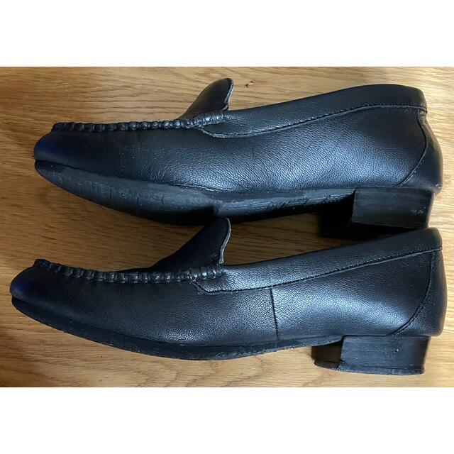 本革レザー　モデロステラmodello stella  STA071A ブラック レディースの靴/シューズ(ローファー/革靴)の商品写真