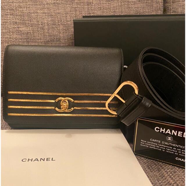 CHANEL - 正規品 極美品 CHANEL ウエストバッグ ボディバッグ キャビア ...