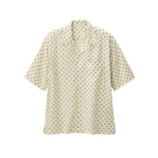 ユニクロ(UNIQLO)の【新品未着用】GU ジーユー オープンカラーシャツ 5分丈 コモン Mサイズ(シャツ)
