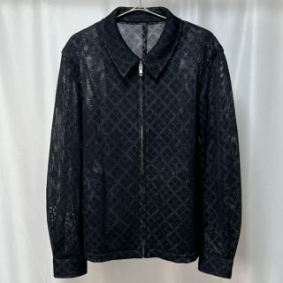 コムデギャルソンオムプリュス(COMME des GARCONS HOMME PLUS)の【美品】AD2001 コムデギャルソンオム メッシュ チェック スウィングトップ(ブルゾン)