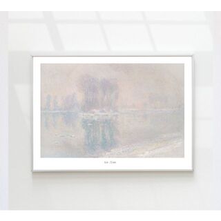 【アートポスター】インテリアポスター　抽象画　北欧インテリア　モネ　韓国　絵画　(アート/写真)