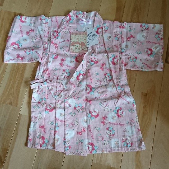 マイメロディ(マイメロディ)の子供用 甚平 マイメロディ 110cm キッズ/ベビー/マタニティのキッズ服女の子用(90cm~)(甚平/浴衣)の商品写真