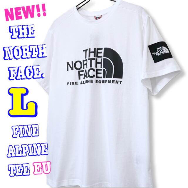 ワッペン♪ 新品 ノースフェイス ファイン アルパイン Tシャツ EU 白 L | フリマアプリ ラクマ
