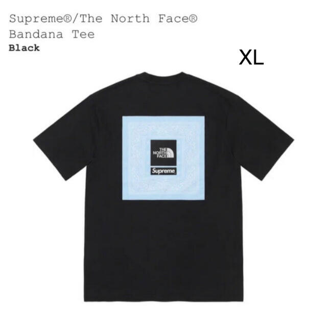 BlackサイズXLサイズ状態Supreme The North Face Bandana Tee XL
