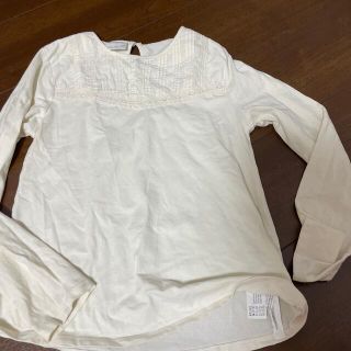 ザラキッズ(ZARA KIDS)のZARA 白シャツ　140 長袖(ブラウス)