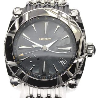 セイコー(SEIKO)のセイコー SEIKO SBLA067/5R66-0AW0 ガランテ GMT スプリングドライブ メンズ 良品 _692682(腕時計(アナログ))