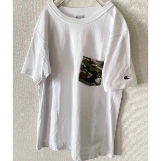 チャンピオン(Champion)のChampion チャンピオン カモフラ柄ワンポイント reverseweave(Tシャツ/カットソー(半袖/袖なし))