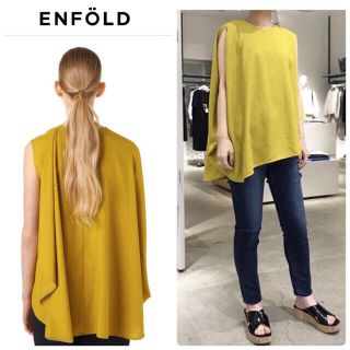 ENFOLD - 2度着用 超美品 エンフォルド リネンライク ノースリーブ