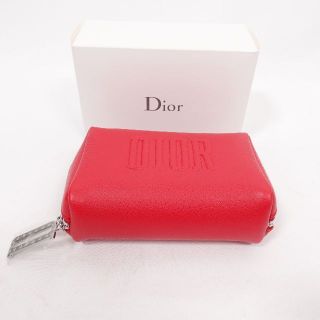 ディオール(Dior)のDior ディオール　ポーチ　レッド　レディース(ポーチ)