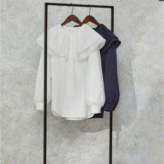 bow.a  ボウエーIRIS BLOUSE ホワイト(シャツ/ブラウス(長袖/七分))