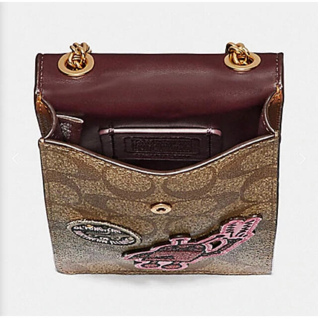 限定品】COACH xキースへリング 携帯スマホ ショルダーバッグ 限定品】COACH xキースへリング 携帯スマホ ショルダーバッグ